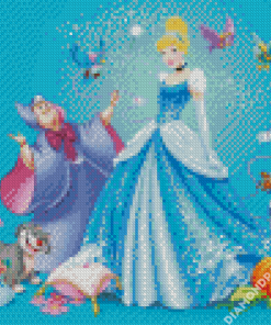 Cinderella Disney Characters Diamond Painting