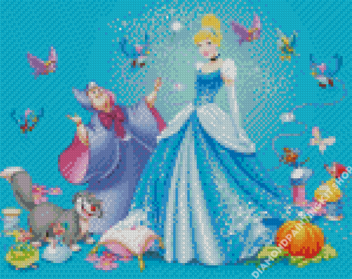 Cinderella Disney Characters Diamond Painting