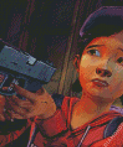 Clementine Game Character Diamond Painting