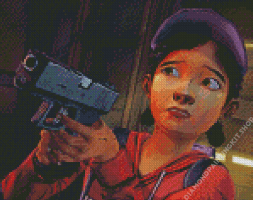 Clementine Game Character Diamond Painting