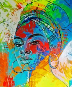 Colorful African Headdress Diamond Painting