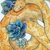 Corn Snake And Flowers Diamond Painting