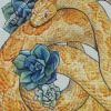 Corn Snake And Flowers Diamond Painting