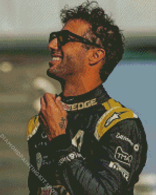 Daniel Ricciardo Race Driver Diamond Painting