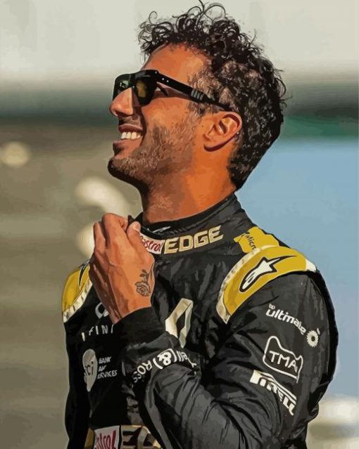 Daniel Ricciardo Race Driver Diamond Painting