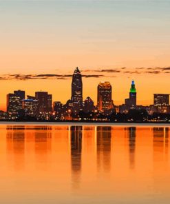 Downtown Cleveland Buildings Diamond Painting