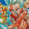 Dr Stone Diamond Painting