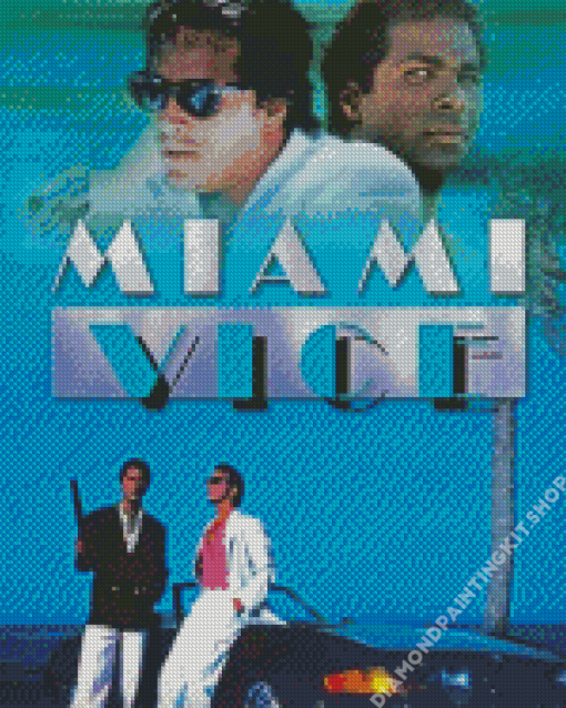 Drama Serie Miami Vice Diamond Painting