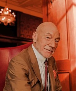 English Actor Patrick Stewart Diamond Painting