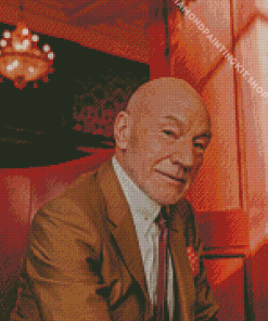 English Actor Patrick Stewart Diamond Painting