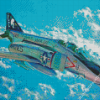 F4 Phantom Jet Art Diamond Painting