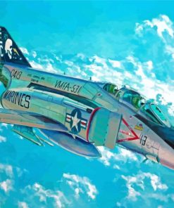 F4 Phantom Jet Art Diamond Painting