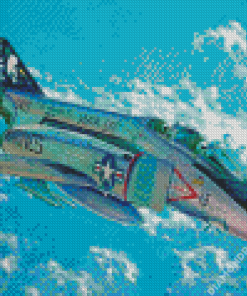 F4 Phantom Jet Art Diamond Painting