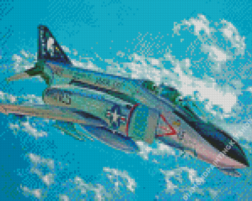 F4 Phantom Jet Art Diamond Painting