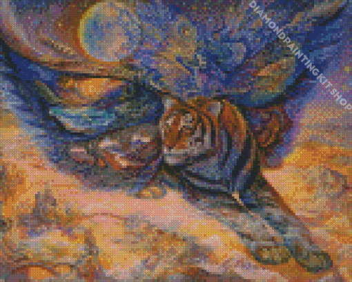 Fairy And Tiger Flying Diamond Painting