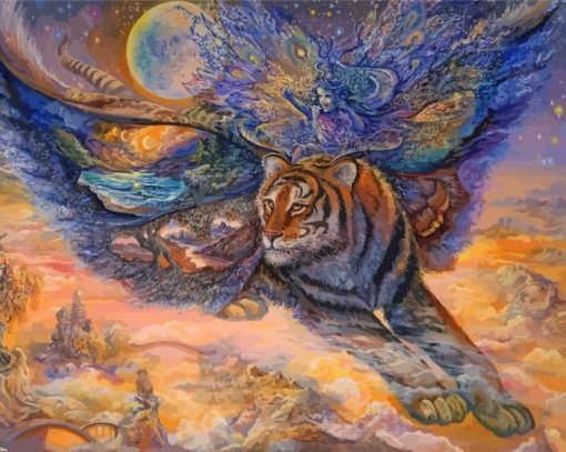 Fairy And Tiger Flying Diamond Painting