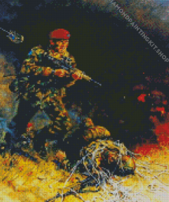 Falklands War Military Diamond Painting