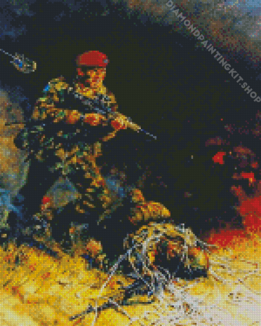 Falklands War Military Diamond Painting