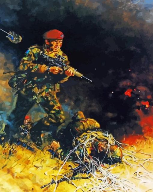 Falklands War Military Diamond Painting