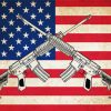 Flag With Guns Diamond Painting