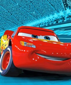 Flash Mcqueen Car Diamond Painting