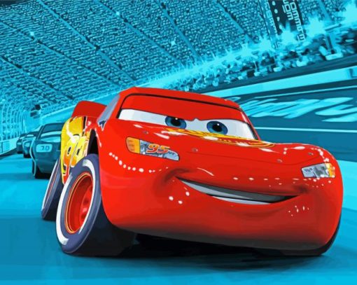 Flash Mcqueen Car Diamond Painting