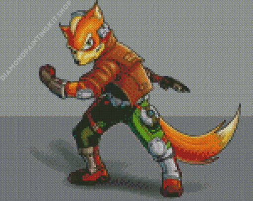 Fox McCloud Star Fox Diamond Painting