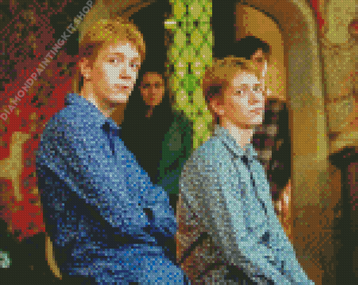 Fred Et George Weasley From Harry Potter Diamond Painting