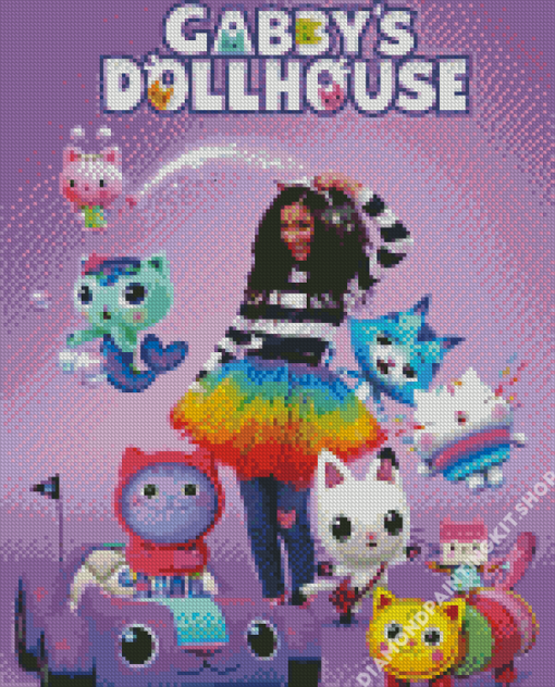 Gabbys Dollhouse Poster Diamond Painting