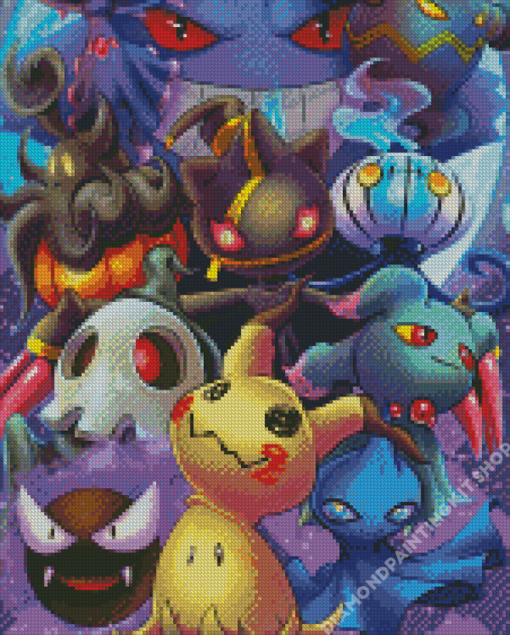 Ghost Pokemon Art Diamond Painting