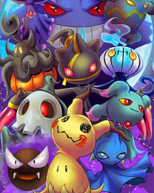 Ghost Pokemon Art Diamond Painting