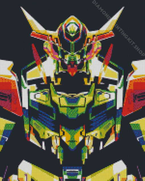 Gundam Barbatos Pop Art Diamond Painting