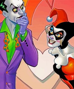 Harley And Joker Cartoon Diamond Painting