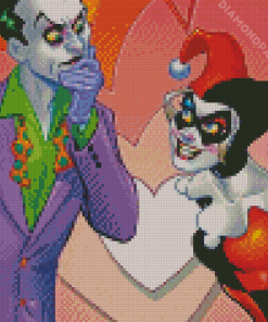 Harley And Joker Cartoon Diamond Painting