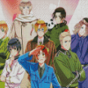 Hetalia Japanese Anime Diamond Painting