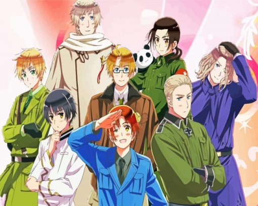 Hetalia Japanese Anime Diamond Painting