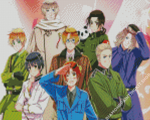 Hetalia Japanese Anime Diamond Painting