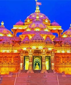 Hindu Temple Akshardham Diamond Painting