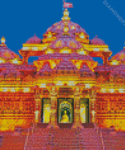 Hindu Temple Akshardham Diamond Painting