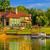 House By A Lake Diamond Painting