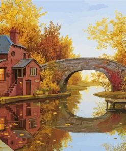 House River In Fall Diamond Painting