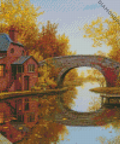 House River In Fall Diamond Painting