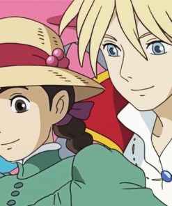 Howls Moving Castle Characters Diamond Painting