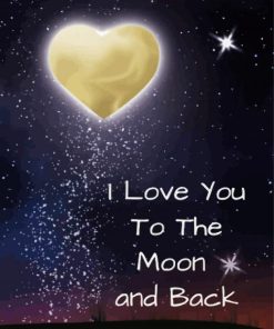 I Love You To The Moon Diamond Painting