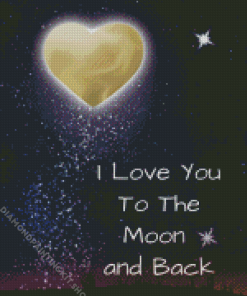 I Love You To The Moon Diamond Painting