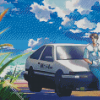 Initial D Manga Anime Diamond Painting