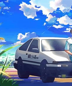 Initial D Manga Anime Diamond Painting