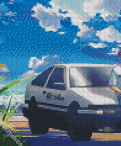 Initial D Manga Anime Diamond Painting