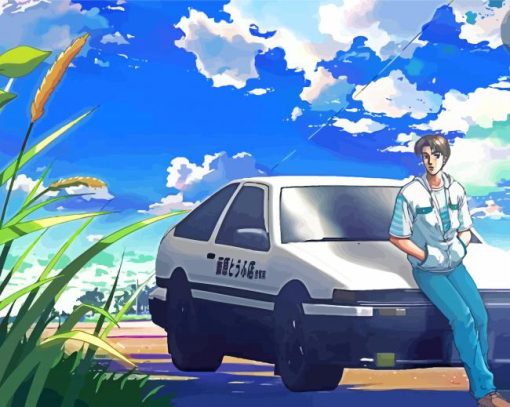 Initial D Manga Anime Diamond Painting