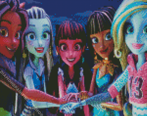 Monster High Cartoon Diamond Painting